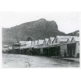 Lower Flinders Street looking west, Townsville, between 1876 and 1879