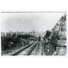 The first rail bridge across the Burdekin River, circa 1885