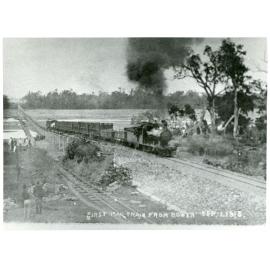 First mail train from Bowen, 1 September 1913