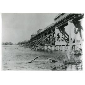 First train from Bowen to cross the Inkerman Bridge, Burdekin River, 1 September 1913