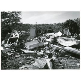 Demolition of the Creelman Memorial Hall, West End, Townsville, 17 July 1972