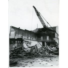 Demolition of the old R.S.L. Headquarters, Sturt Street, Townsville, 24.9.1967