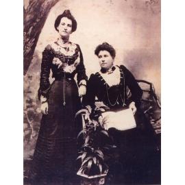 Jane Stevens (nee Morris) and Ruth Andrews (nee Morris) 1899