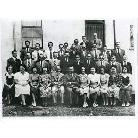 Townsville office staff of the Vacuum Oil Australia Ltd., Denham Street, December 1947
