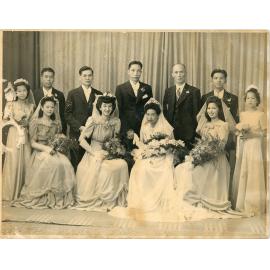 The wedding of Philip and Edith Leong, 1944