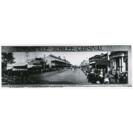 Fire brigade competition in Flinders Street, Townsville Jubilee Carnival, 1913