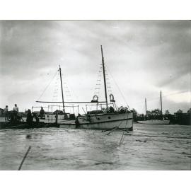 Flooding in Ross Creek after unnamed cyclone, Townsville, 1940