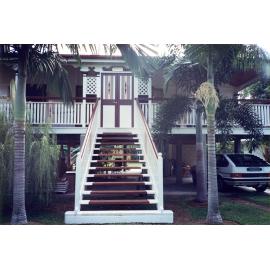 Verandah and staircase, 16 Sturges Street, Hermit Park, Townsville, after : 1996 residential grants / Townsville City Council