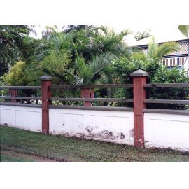 Unidentified location, fence restoration, before: 1996-1997 residential grants / Townsville City Council
