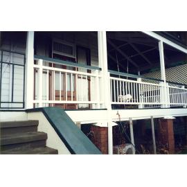 Unidentified location, house verandah: 1996-1997 residential grants / Townsville City Council