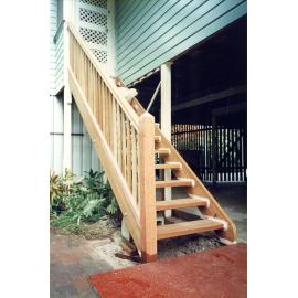 Unidentified location, rear staircase: 1996-1997 residential grants / Townsville City Council