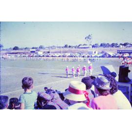 Mass display of marching teams, Ayr, 1962