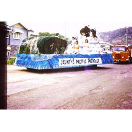 Jauntys Pacific Paradise float in the Townsville Centenary Parade, 1964
