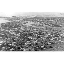 View of Townsville city, Ross Creek and South Townsville, 1964