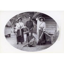 The signalling corps, Nellie Bay, Magnetic Island ca.1905