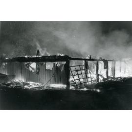 McLean's Furniture Factory fire, 67-69 Hugh Street, West End, Townsville, 1975