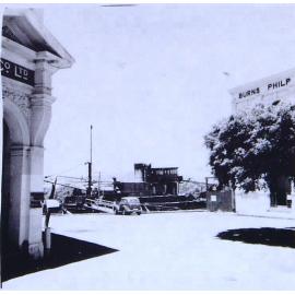 Burns Philp wharf, Ross Creek, Townsville, 1940