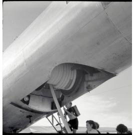 One of two United States Air Force KB 29 tankers at Garbutt RAAF Base, Townsville, 19 May 1955