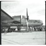 One of two United States Air Force KB 29 tankers on public display at Garbutt RAAF Base, Townsville, 19 May 1955