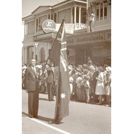 Jack Goulevitch, ANZAC Day march, Townsville, circa.1962-1964