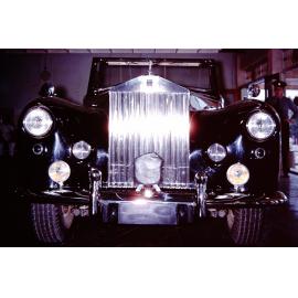 Rolls Royce on display in the showroom of Magnetic Motors during the visit of Princess Alexandra, Townsville 1959