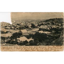 Postcard from the Quelch Forno collection : Townsville from Melton Hill, looking south, North Queensland, 1904