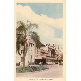 Postcard from the Quelch Forno collection : A section of Flinders Street, Townsville