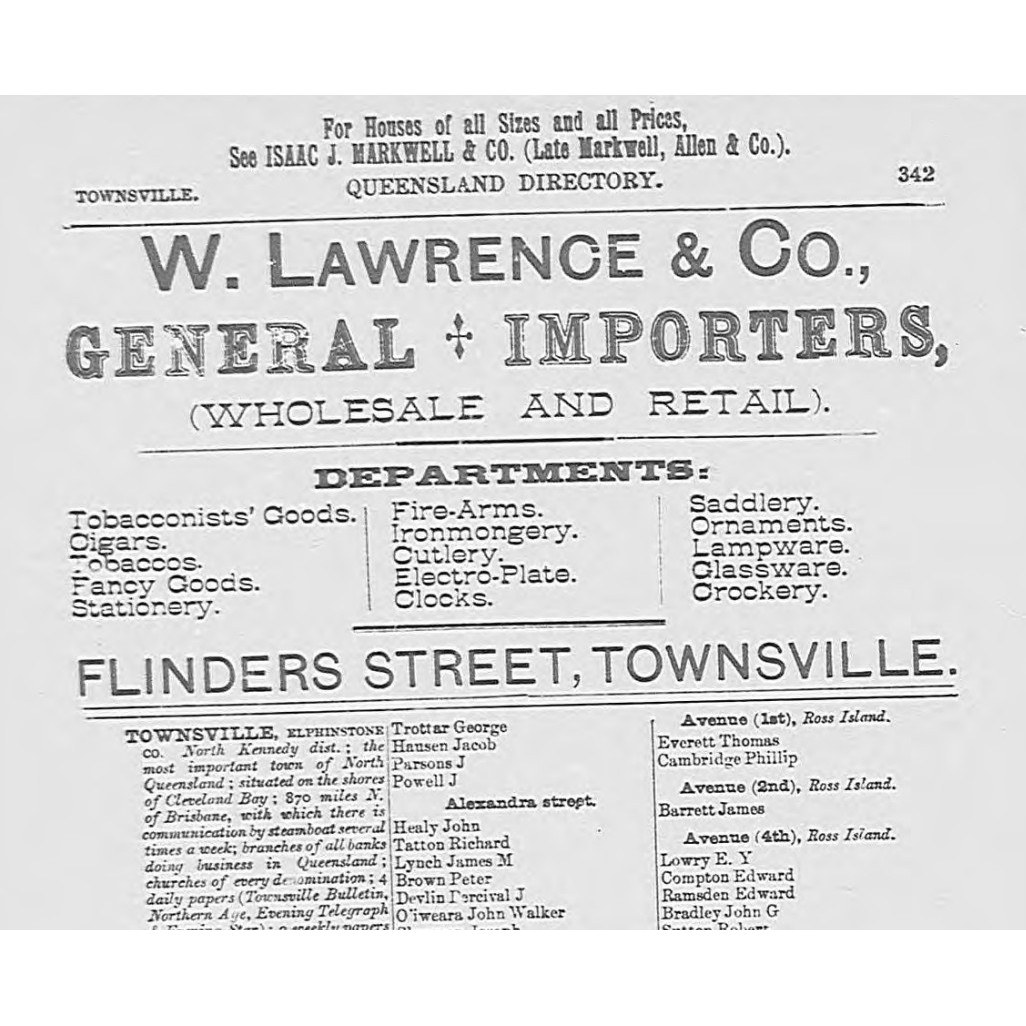 Queensland post office directory: Townsville 1892-1893