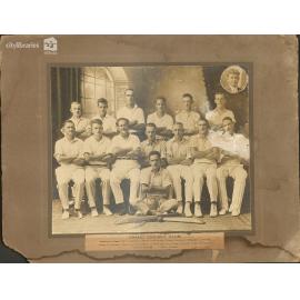 Grand Cricket Club team portrait, ca 1925