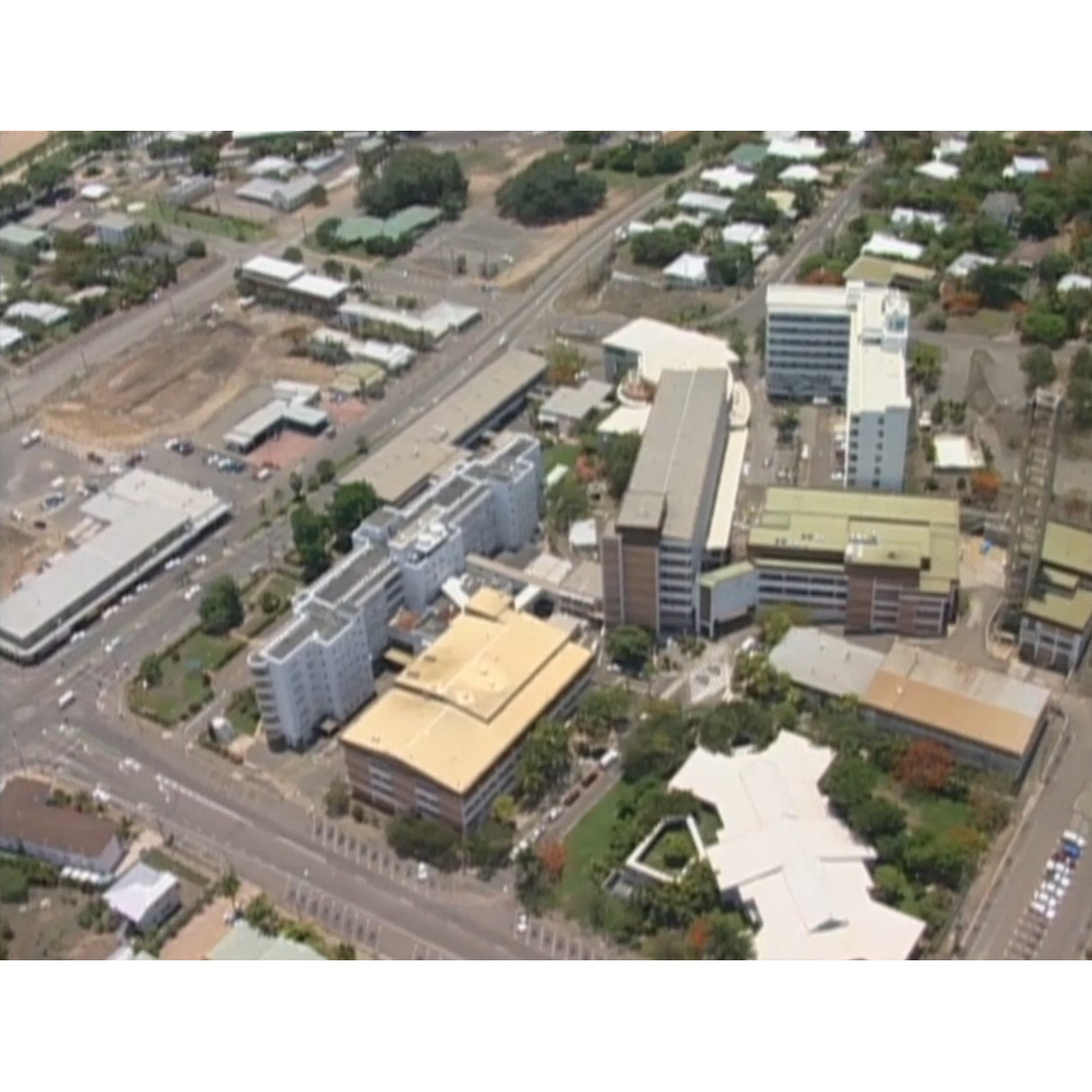 Townsville from helicopter