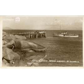 Arcadia jetty landing, Magnetic Island, ca 1925