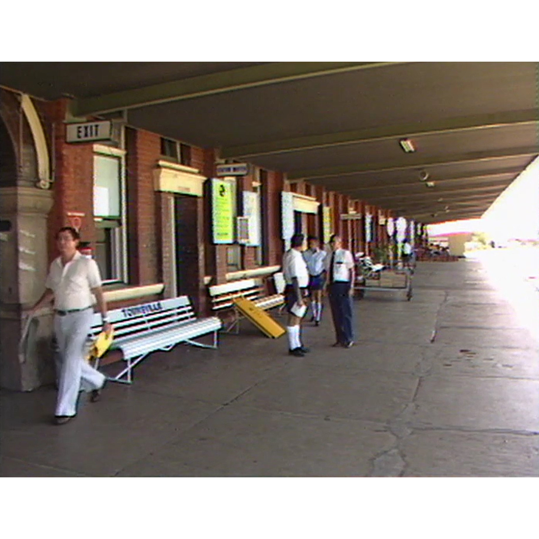 Railway station on strike
