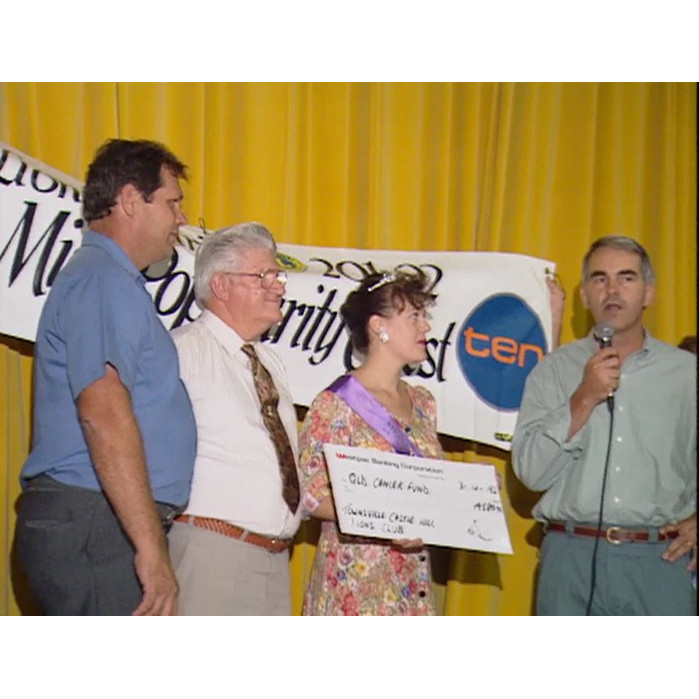 Lions Miss Popularity, cheque handover