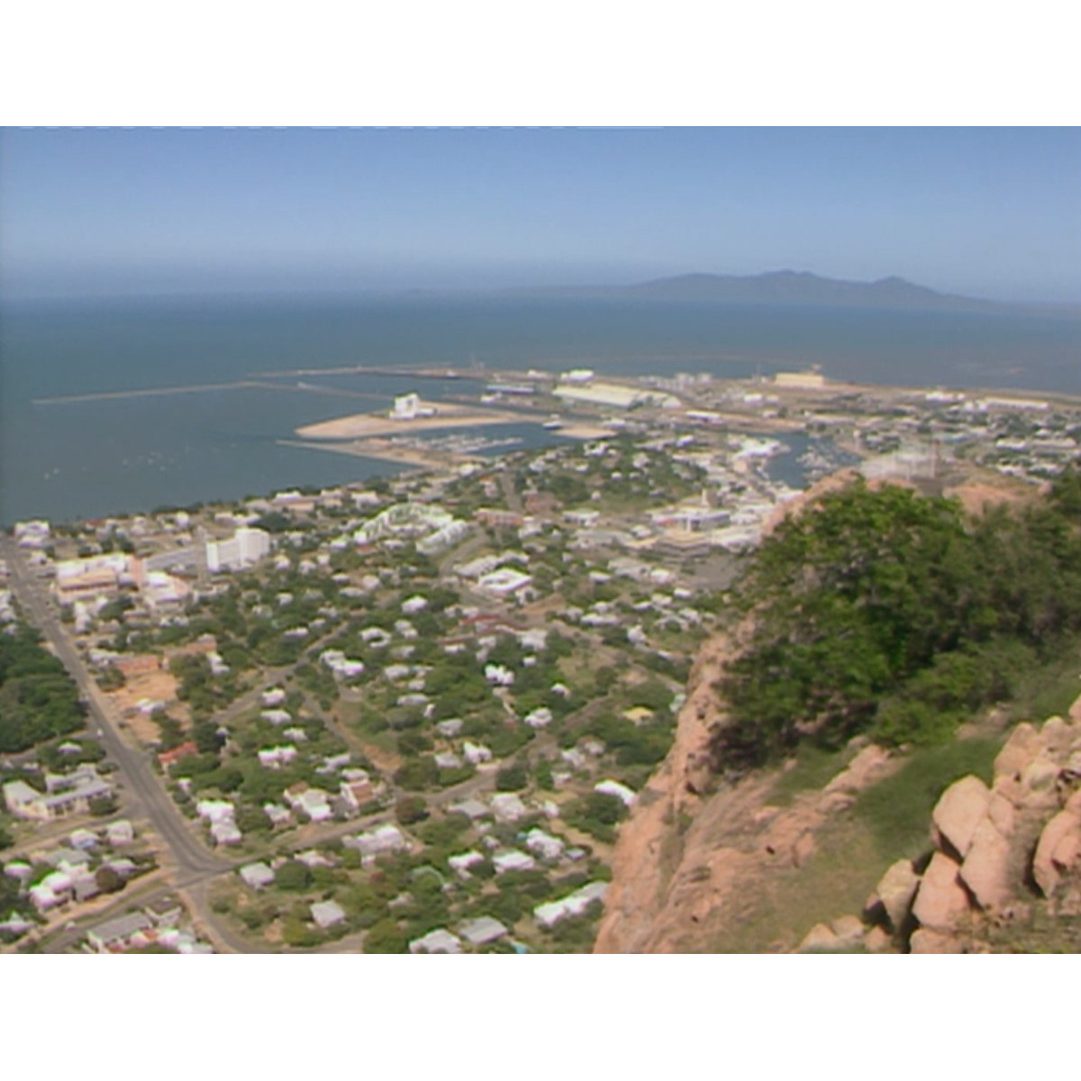"282 Days" documentary, tape #16, news footage, Westmark Bridge, Townsville shots