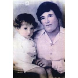 James W. Clark with his mother, Louisa Clark, ca. 1920