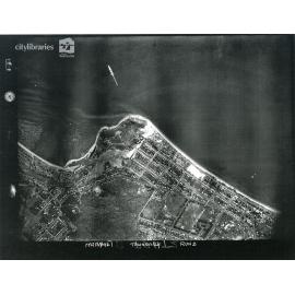 Aerial photograph of The Strand and Kissing Point, Townsville, 1942