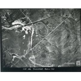 Aerial photograph of Cluden racecourse, Townsville, 1941