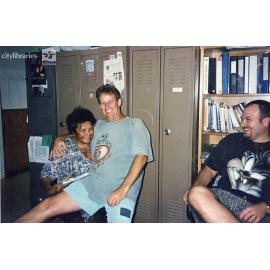 Staff in an office, Carramar Children's Home, Townsville, ca. 1990