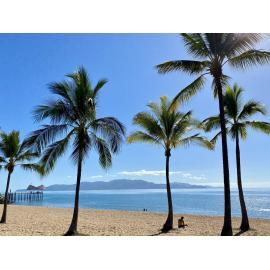 View of Magnetic Island from The Strand, Townsville, May, 2024