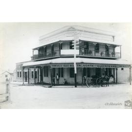 Townsville Daily Bulletin and North Queensland Herald premises, corner of Flinders and Stanley Streets, Townsville, ca. 1900