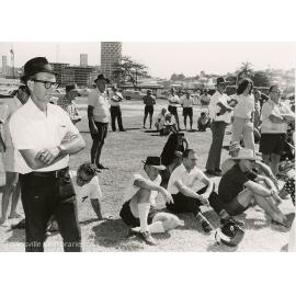 Demonstration against Indonesian take-over of East Timor during President Suharto visit, Townsville City, 3 April 1975