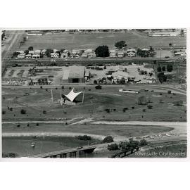 Aerial image of sound shell, South Townsville, Townsville, 1980