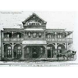 Mr T Lowth's Railway Hotel, Flinders Street West, Townsville, ca. 1887