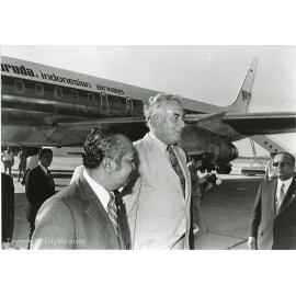 Prime Minister, Gough Whitlam with Indonesian President Suharto, Townsville, 3 April, 1975