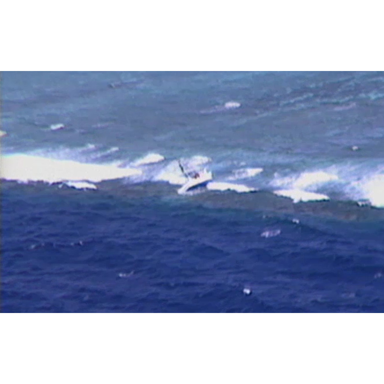 Trawler on reef