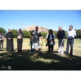 Local religious leaders prayer at the launch of Cultural Fest 07, Strand Park, Townsville, August 2007