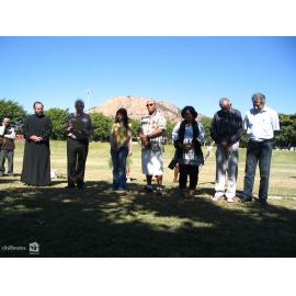 Local religious leaders prayer at the launch of Cultural Fest 07, Strand Park, Townsville, August 2007