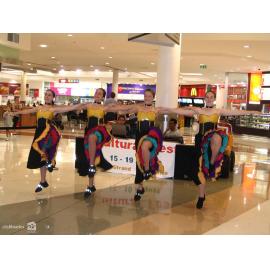 Dance group promoting Cultural Fest at Castletown Shopping Centre, Townsville, August 2007