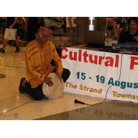Harry Patel promoting Cultural Fest at Castletown Shopping Centre, Townsville, August 2007