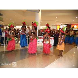 Townsville Cook Island Dancers promoting Cultural Fest at Castletown Shopping Centre, August 2007